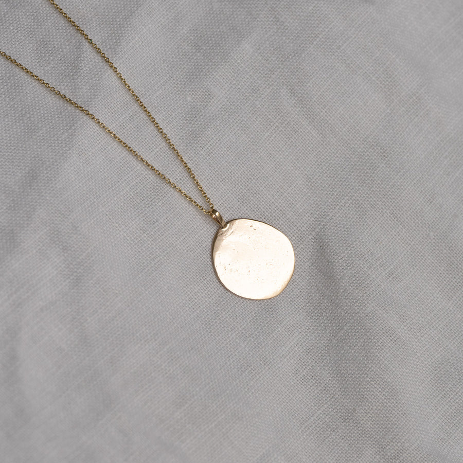 Large Natural Coin Necklace