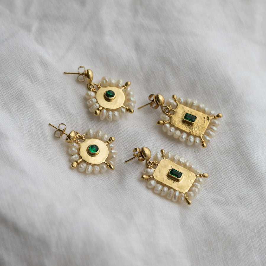 L'ange Emerald Earrings